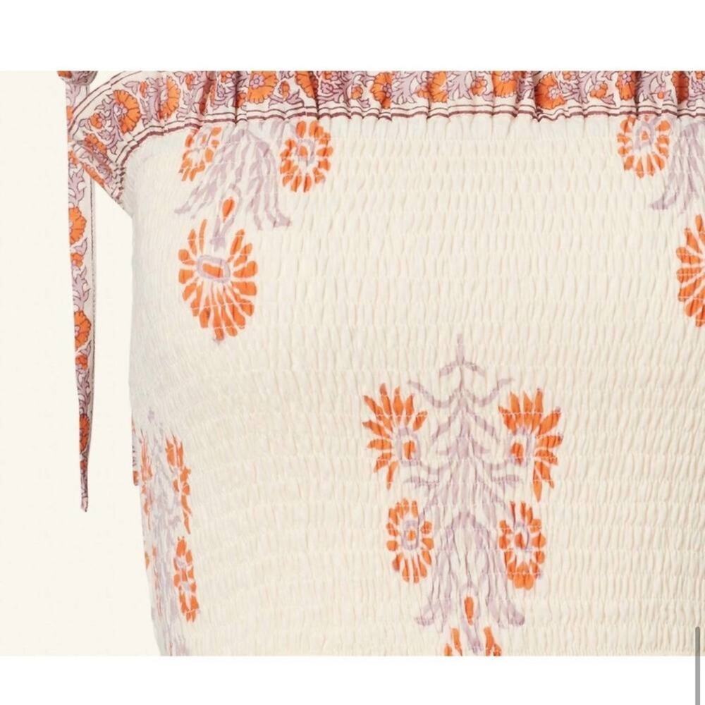 NWT NEW Alix of Bohemia Kaia Papaya Smocked Maxi Dress - Picture 12 of 13